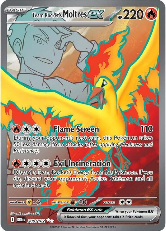 Team Rocket's Moltres ex (208/182) [SV10: Destined Rivals]