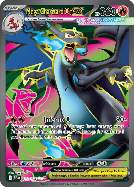 Mega Charizard X ex (109/094) [ME02: Phantasmal Flames]