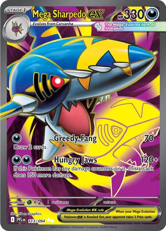 Mega Sharpedo ex (113/094) [ME02: Phantasmal Flames]